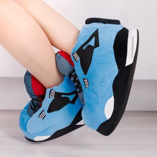 Image of Plush Sneaker Slippers, 17 Styles-Quiet Soles (No Waking Loved Ones), Anti-Slip Dry Indoor, Cozy for Cold Days, US 8-12 Unisex