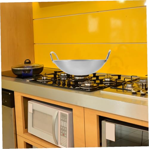 Wok de acero inoxidable con tapa antiadherente 32 cm miniatura 6