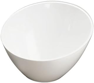 American Metalcraft White Slanted Melamine Bowl 11-3/16" x 6-1/2" H