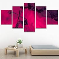 SIGNWIN 5 Panel Canvas Wall Art Modern Art Abstract Fluids for Home Decorations Ready to Hang - 60