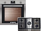 Kaiser Gas Herdset Autark/Kaiser Eg 6372 Einbau Gasbackofen/Kaiser KG 9356 Edelstahl Gaskochfeld 90 cm/Gas Herd mit Selbstreinigung/Gas-Control/Gas Einbau-Backofen/Edelstahl Gas Kochfed