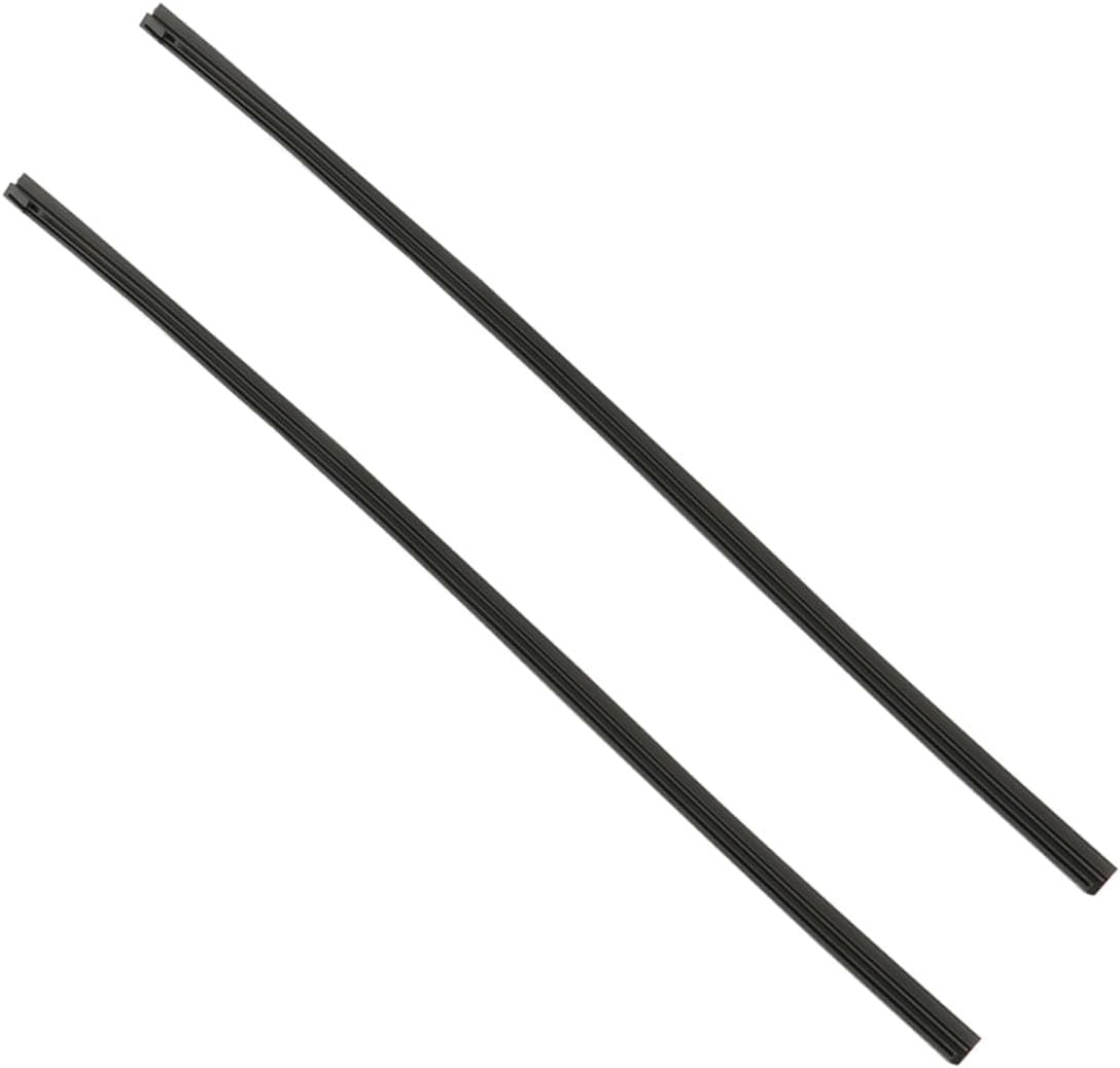 2pcs 16-inch Car Windshield Wiper Strips with Bone, 6mm Automotive Rubber Replacement for Front Window, Sturdy Auto Wiper Blades for All-season Use