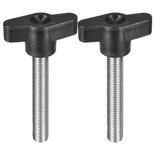 QUARKZMAN 2 Pcs de Tornillo de Sujeción, M8 x 50mm, Tornillos de Pulgar en Forma de T de Acero Inoxidable 304 para Reemplazo Rápido de Perillas de Apriete Manual