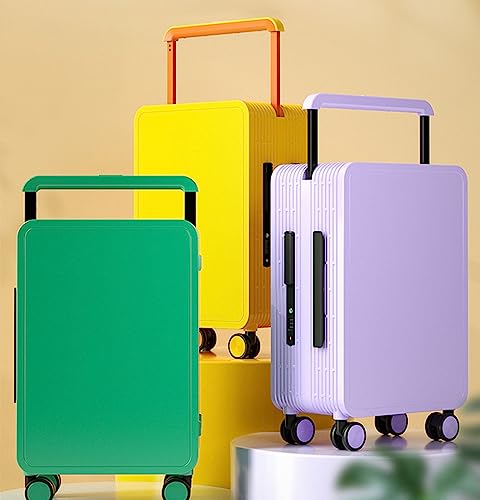 Suitcase, Trolley 24-inch Large-Capacity Silent Universal Wheel PC Aluminum Frame Telescopic Bar Password Box Multi-Function (Pink 20 inches)4