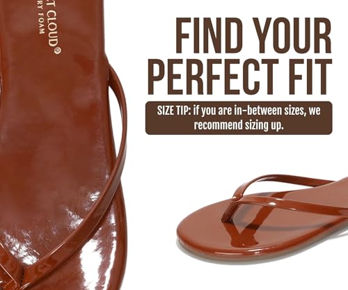 Image of Project Cloud Flip Flops for Women Footwear- Lightweight and Memory Foam Insole Sandals for Women 2026 - Durable Non-Slip Beach Essentials Flats for Women Sandals (Foundations)