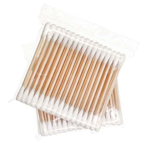 Ultra Thin Pack Bamboo Cotton Swab 600ct, Super Portable for Travel 12Bags of 50