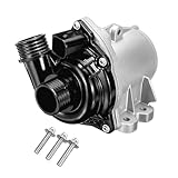 Niyako 11517632426 Electric Engine Water Pump w/Bolts Compatible with B-M-W 135i 335i xDrive 535xi 640i 740i 740Li X1 X3 X4 X5 X6 Z4 & More 3.0L 2007-2019, Replace# 11517588885