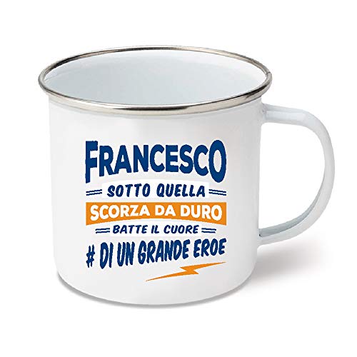 CLEARCO SRL Tazza in Metallo SMALTATO con Dedica