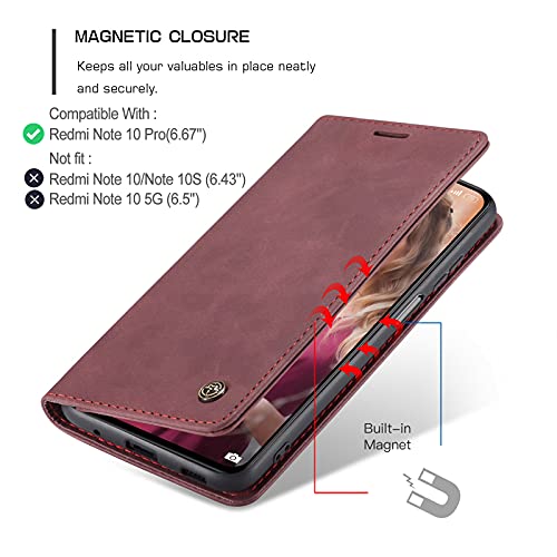 Capa Carteira COPAAD para Xiaomi Redmi Note 10 Pro/Note 10 Pro Max (Não aplicável à Redmi Note 10/10