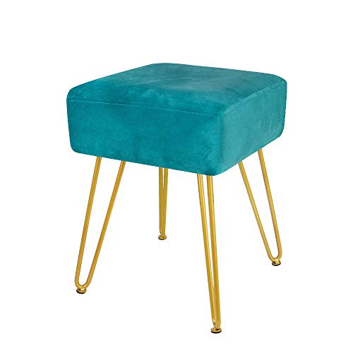 Velvet Footrest Ottoman Stool