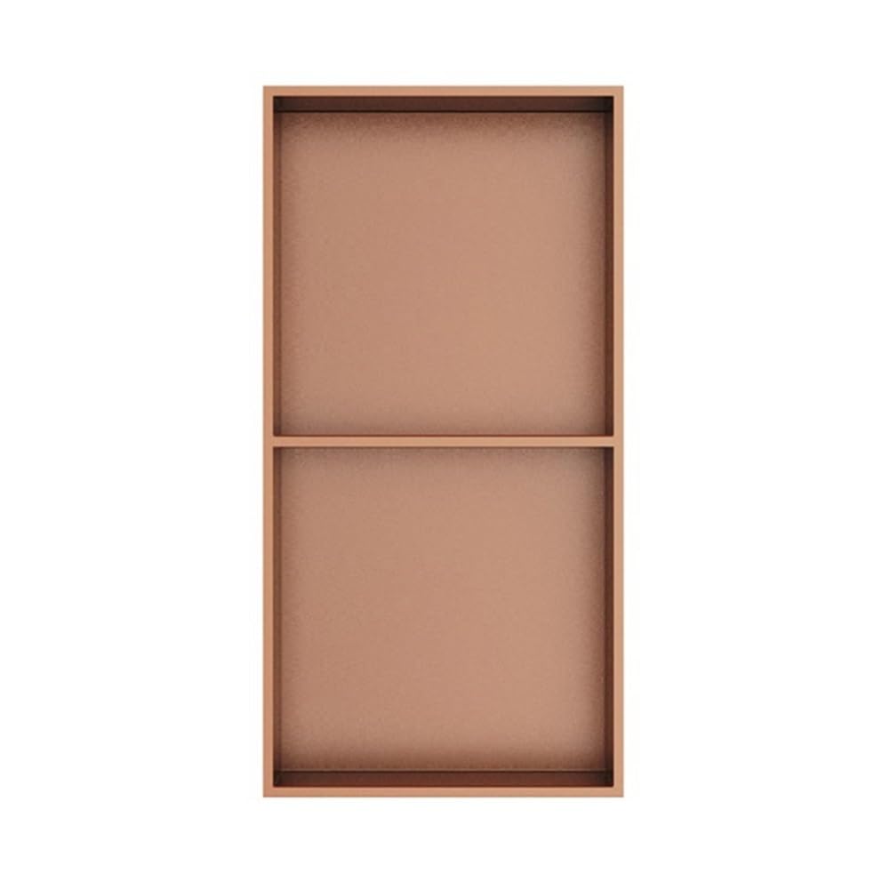 TPDRKOWJX Shower Niche，Shower Niche, Recessed Stainless Steel Storage Multicolor Multiple Sizes(Gold,32x32x12.5cm)(Orange,90x28x12.5cm)