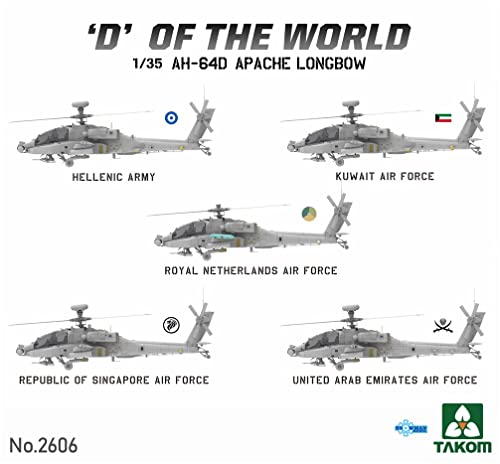 Maquette hélicoptère AH-64D Apache Longbow TAKOM 2606 kit plastique de combat
