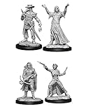 Wiz Kids Deep Cuts Unpainted Miniatures Bundle: Plague Doctor & Cultist W15 + Bounty Hunter & Outlaw...