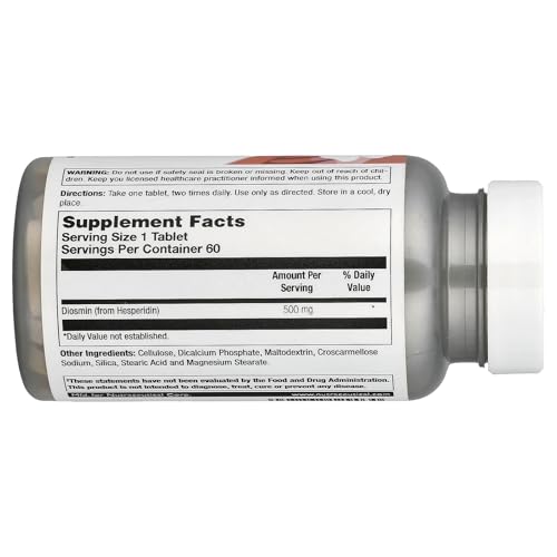 Image of Natural Balance Diosmin 500mg - Diosmin Hesperidin Blood Circulation Supplements - Plant Based Flavonoids Supplements for Circulatory and Vascular Support, Lab Verified, 60-Day Guarantee, 60 Servings