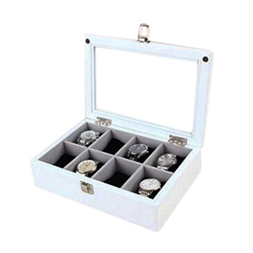Alien Storehouse Caja de Reloj de Madera Reloj de 8 Ranuras Caja de Almacenamiento Joyas Exhibidor n. ° 20 Cover