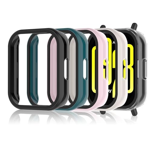 Hianjoo 5 Piezas Funda Con Protector De Pantalla Templado Compatible Con Xiaomi Redmi Watch 5 Active, Pc Cubierta Estuche Rígido, Protección Completa Antiarañazos Compatible Con Redmi Watch 5 Active Hianjoo 5 Piezas Funda Con Protector De Pantalla Templado Compatible Con Xiaomi Redmi Watch 5 Active, Pc Cubierta Estuche Rígido, Protección Completa Antiarañazos Compatible Con Redmi Watch 5 Active