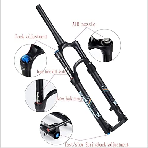 Fourche avant VTT double chambre à air pour explorer les sentiers