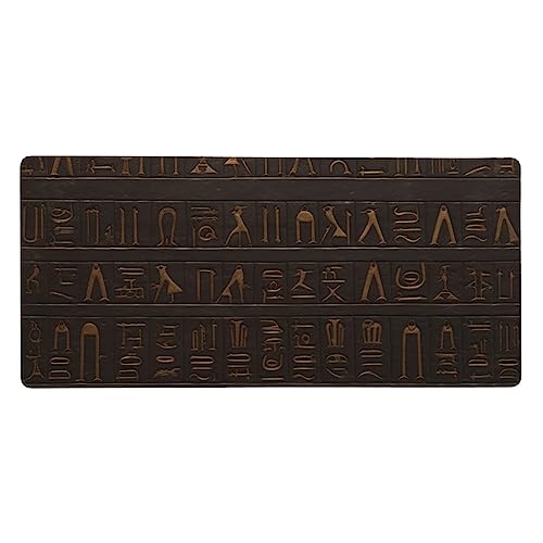 Tapis de souris de jeu XXL égyptien pour éliminer les glissements de bureau