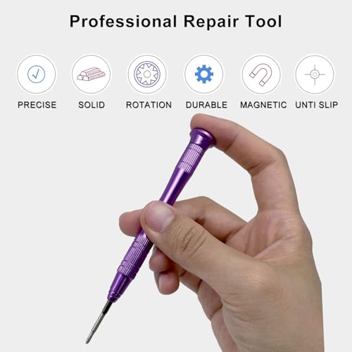 Y型 Y2.0mmドライバー Y0 Y2.0 細いy形ドライバー S2鋼製 上部360°回転 磁石 スイッチ コントローラー 任天堂 SWITCH/Samsung Galaxy Tab/Apple Mac Book Pro スマートウォッチ 修理工具 極細 y字ドライバー 3枚目