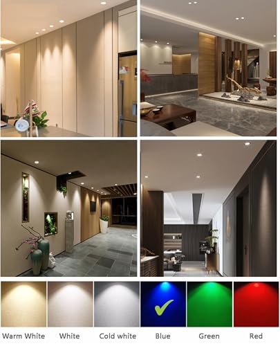 Image of OLIPS 3W LED Cabinet & Cupboard Striker Light | Magnetic Cover Surface Mount Light | Elegant Slim Metal Body | Bright Energy Efficient LED for Kitchen & Wardrobe (1, Blue)