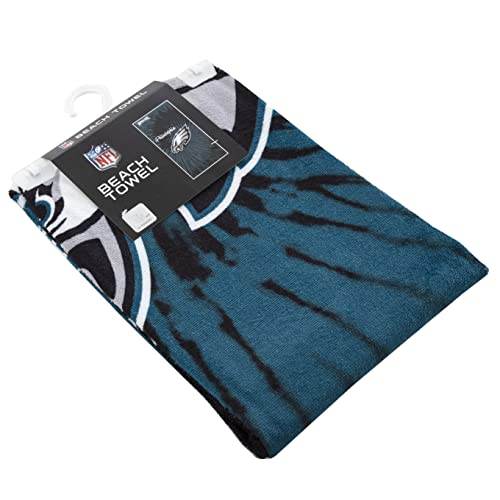 Image of Northwest NFL Philadelphia Eagles Unisex-Adult Beach Towel, 30 inch x 60 inch, Psychedelic