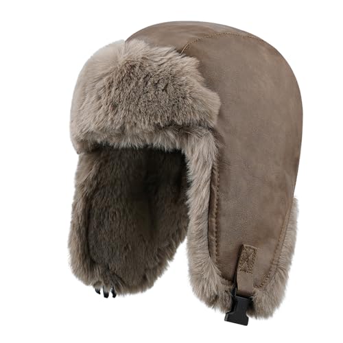 Bonnet d'hiver bomber étanche avec cache-oreilles thermiques pour la chasse