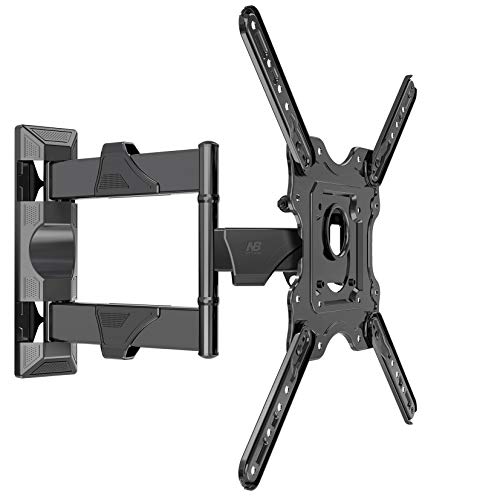 NB North Bayou - Soporte de pared articulado para TV de 32 a 55 pulgadas, pantalla plana de plasma LED LCD de hasta 70 libras, color negro P4