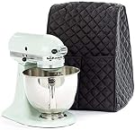 Stand Mixer Dust Proof Cover with Pocket for Kitchenaid,Sunbeam,Cuisinart,Hamilton Mixer, Gadget Tool to Keep Clean and Safe, Mixer Appliances Cover Accessories - Black