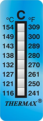 TIP TEMPerature Products TLCSEN031: Temperature Label 8 Level Strip-C
