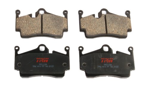 TRW Automotive TPC1134 Disc Brake Pad Set for Porsche Boxster: 2005-2016 and other applications Rear, Black