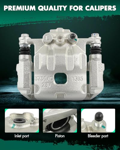 Image of SCITOO - Front Left Disc Brake Caliper Assembly with Bracket For Ford For Fiesta 2011 2012 2013 2014 2015 2016 2017 2018 2019 18B5304
