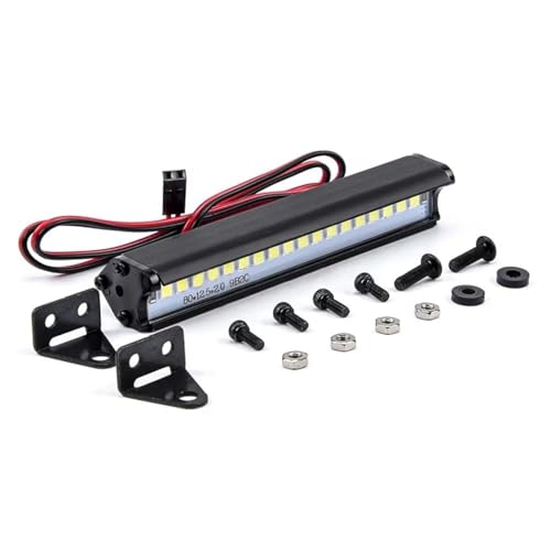 Barra De Luz De Techo RC Focos de 83 Mm para Rutas Nocturnas en Modelos TRX6 G63 y SCX10