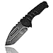 AUBEY Tanto Klappmesser EDC Messer Taschenmesser Jagdmesser 440C Klinge Rettungsmesser mit Glasbrecher und Clip Pocket Knife Outdoor Survival (Schwarz G10 Griff)