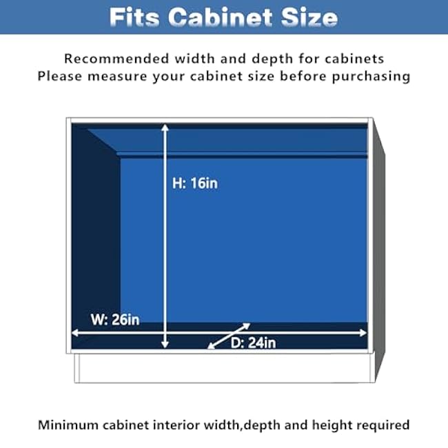 LOVMOR 2 Tier Individual Pull Out Cabinet Organizer 25? W x 21? D, Slide Out Kitchen Cabinet Storage Sliding Shelves