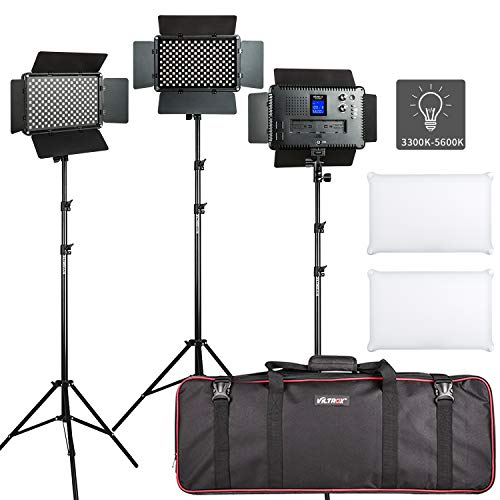 Viltrox VLD640B LEDライト ライト本体＆スタンド 3セット Viltrox VLD640B LEDライト ライト本体＆スタンド 3セット