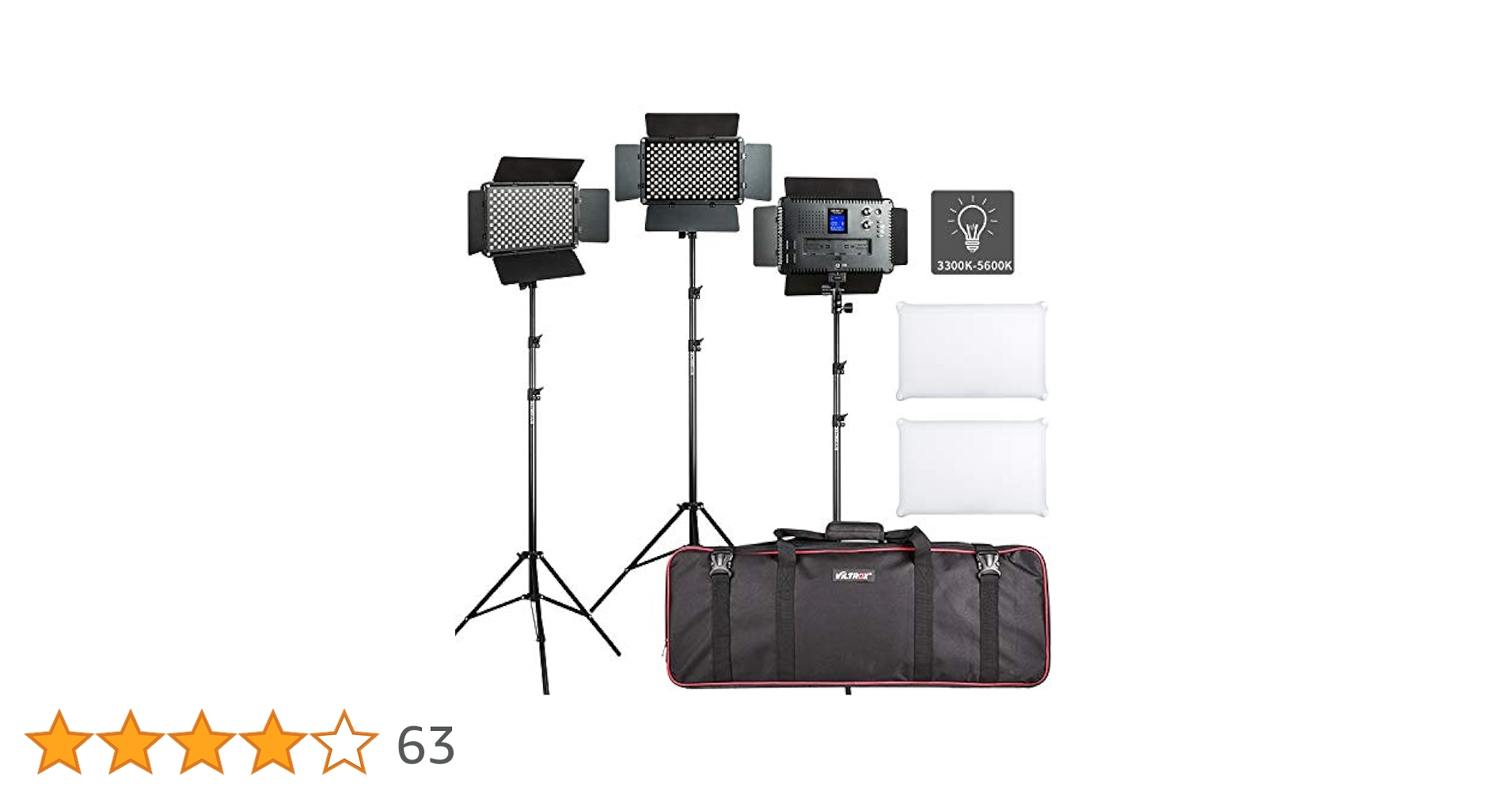Amazon | VILTROX LED撮影用ライトキット VL-S192T 3セットLED
