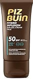 Contenido de envío: Piz Buin Crema Solar Facial Hydro Infusion con una sensación refrescante al instante, SPF 50, 50 ml