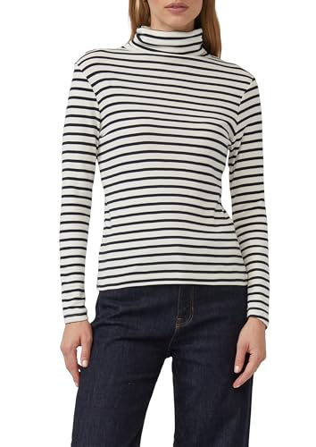 T-Shirt à Manches Longues Femme s.Oliver 2171410 Haut Basique Col Rond