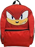 Ruz Mochila pequena Sonic The Hedgehog de 30,5 cm com recursos 3D, Sonic - Shadow - Mochila escolar infantil Knuckles, Azul, Sonic 12', Articulações