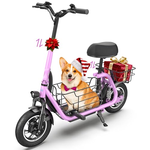 Urbanmax New Electric Scooter for Adults with Seat C1Pro, 19MPH