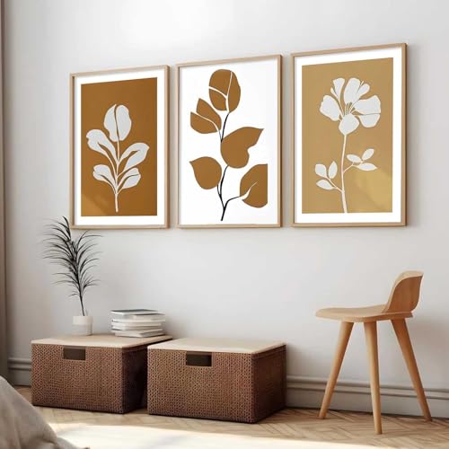Image of kotart Boho Art Home Decoration Painting | Paintings With Frame For Living Room Bed Room Hotel Wall Decor Digital Reprint Set of 3 (13X17 inch)