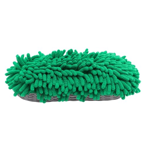 Éponge de Lavage - Tampon en Chenille - Éponge Douce et Durable - Outil de Nettoyage Polyvalent - Amplificateur de Brillance pour l'extérieur de la Voiture...