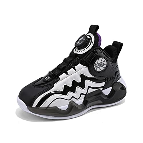 Foto von CZHIHANEG Neue Kinder Basketballschuhe Kinder Sportschuhe Twist Schnalle Turnschuhe Jungen und Mädchen Basketballschuhe