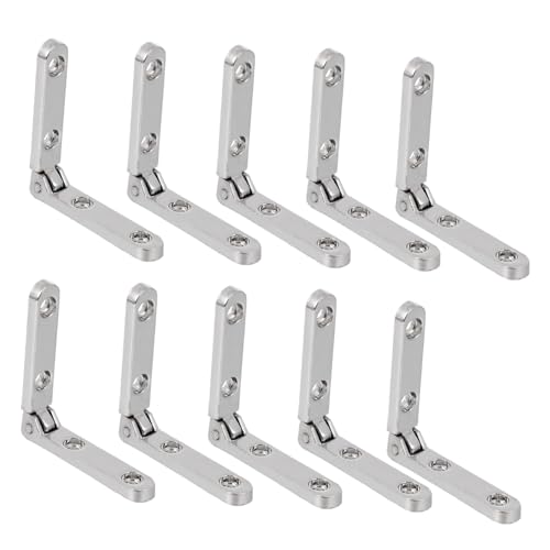 GETAJGHSD 10個 錆びにくい折りたたみヒンジ 錫合製ジュエリーボックス用家具具 小型木製箱 キャビネット対応 設計
