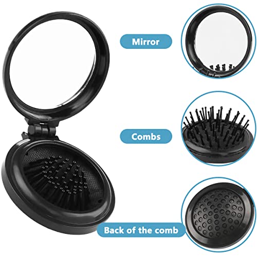3 Pezzi Pettine Pieghevole Specchio Pieghevole