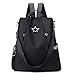 Produktbild Women's Backpack Waterproof School Bags Anti-Theft Daypack Shoulder Bags Handbags Damen Travel Backpack School Backpack Anti-Theft Shoulder Bag (Schwarzes)