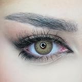 Venus® Braune Kontaktlinsen Ohne Stärke - 0.00 Dioptrien - Weiche Jahreslinsen - Kontaktlinsen Farbig für Damen & Brillenträger -1 Paar (2 Stück) - 14.5 mm - Tiger