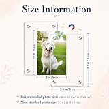 Gift for Boyfriend Husband Girlfriend Dad Car Decorations Interior Picture Holder, Car Visor Photo Clip Magnetic Frame Father's Day Personalized Photo Gifts Cute Car Decor Accessories 3.5 x 2.4 inch (1 PC)