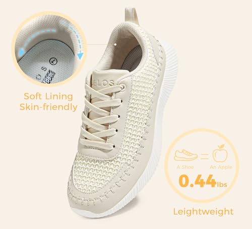 Image of BELOS Women's Glitter Shoes Sparkly Lightweight Metallic Sequins Tennis Shoes Casual Retro Braided Walking Shoes