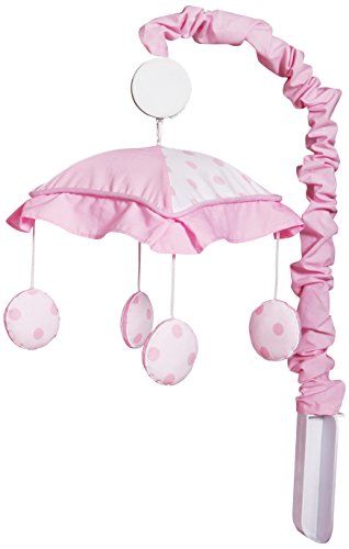 Geenny Optimababy Pink Grey Chevron Musical Mobile #TOP21